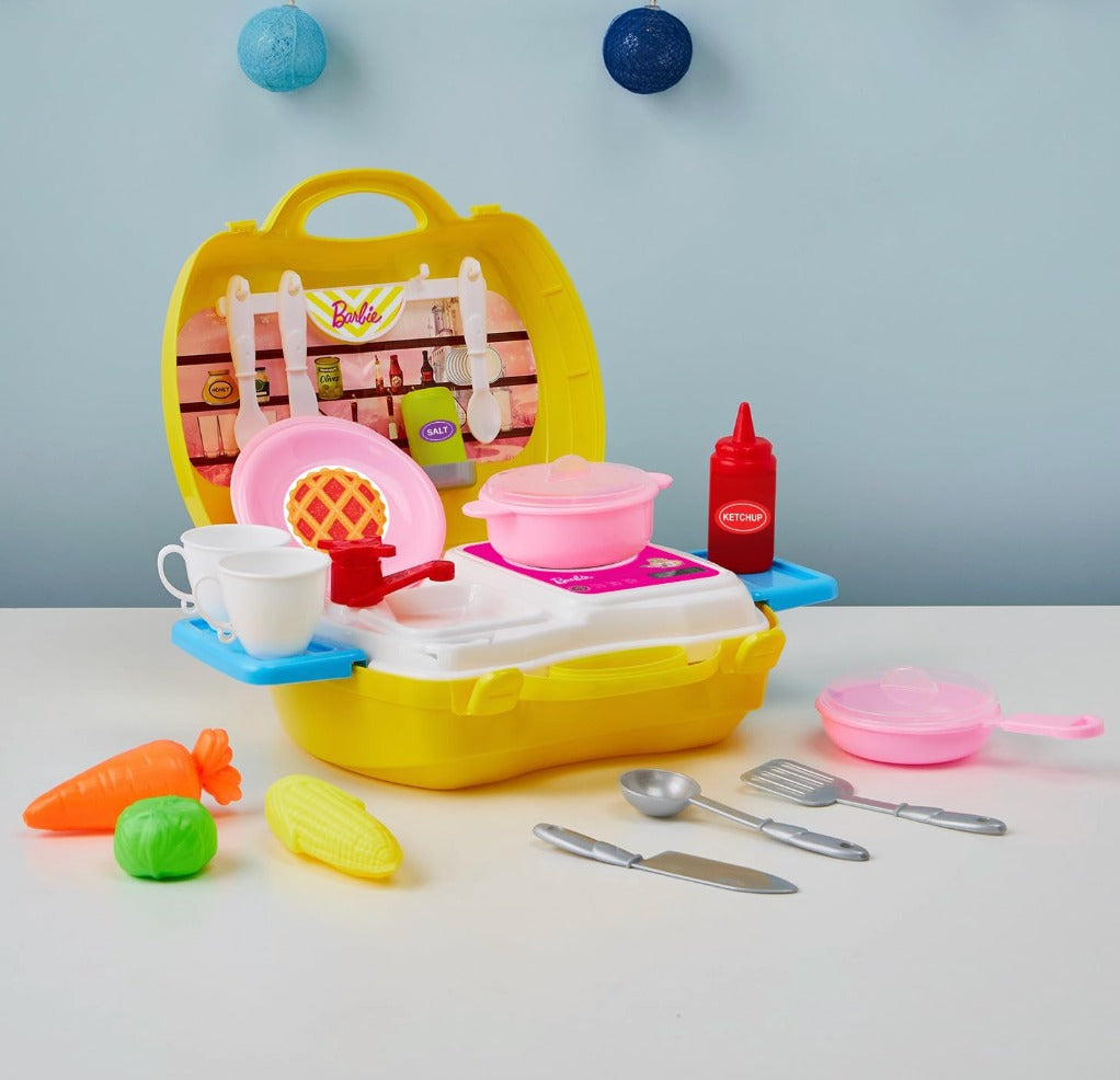Gourmet On-the-Go: Barbie Kitchen Suitcase Play Set