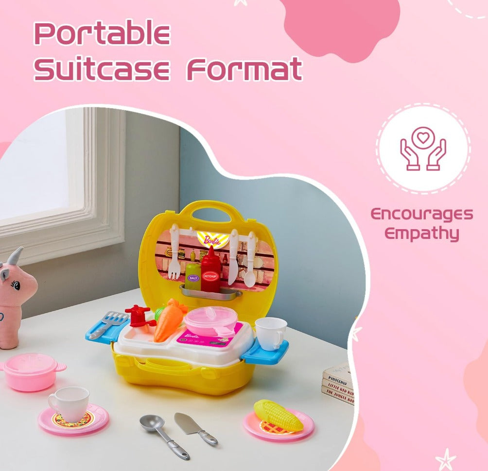 Gourmet On-the-Go: Barbie Kitchen Suitcase Play Set