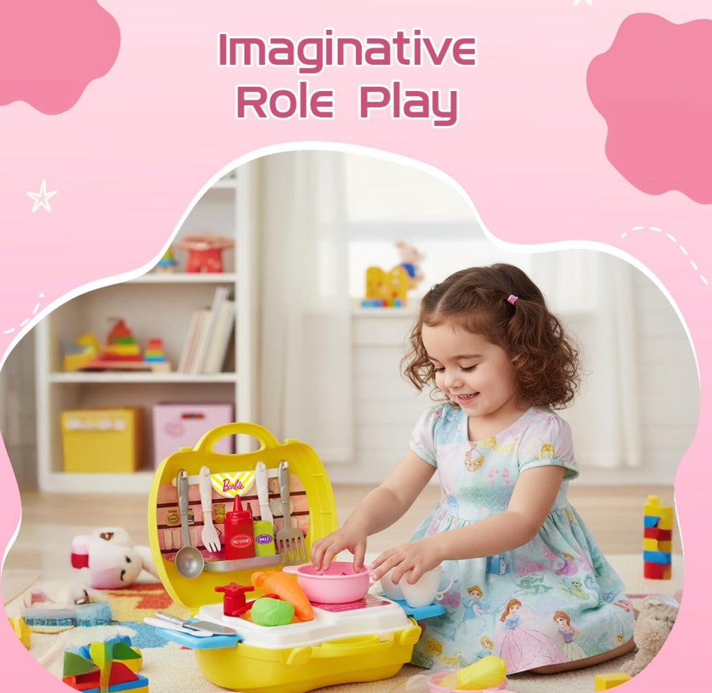 Gourmet On-the-Go: Barbie Kitchen Suitcase Play Set