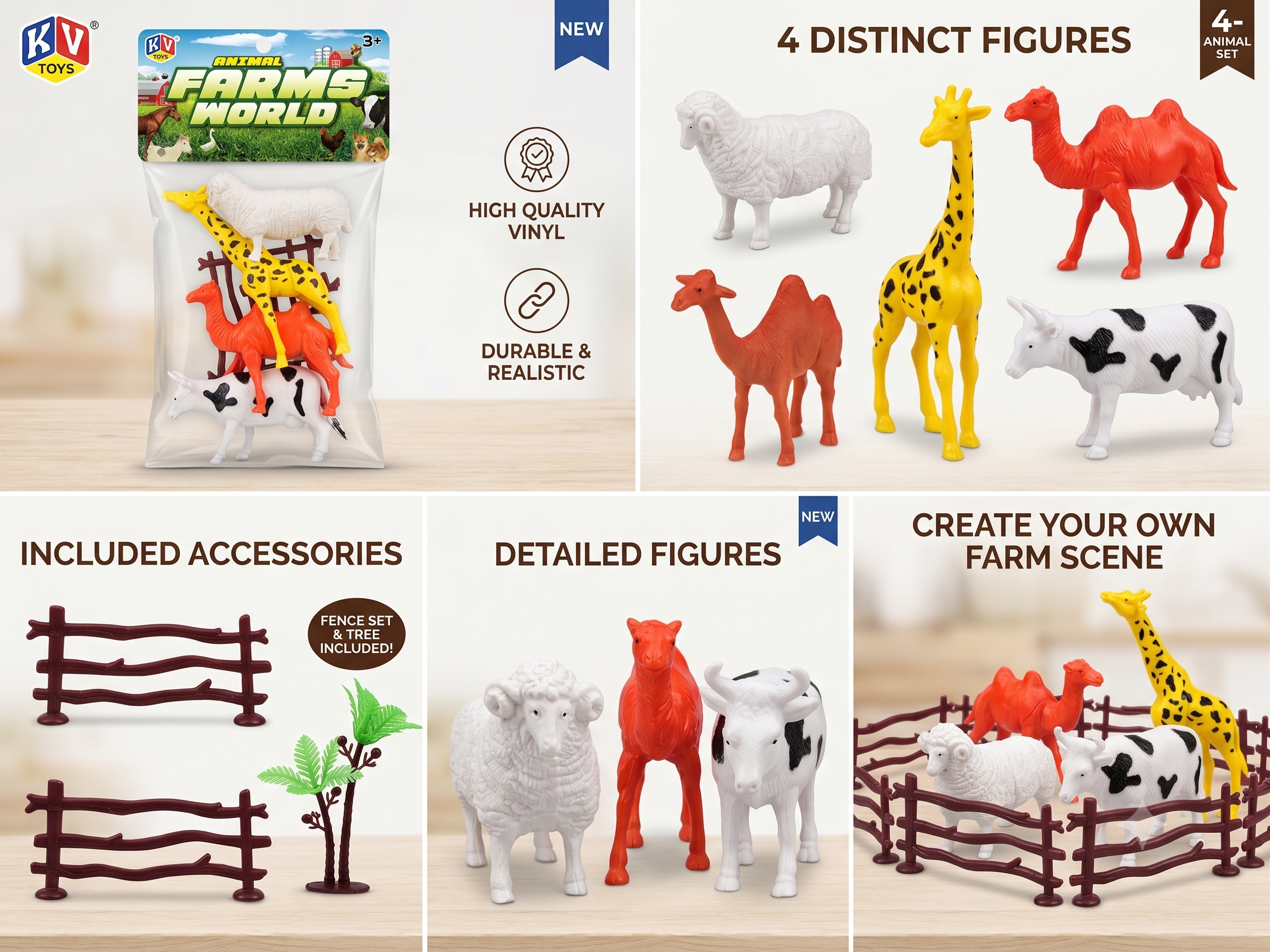Animal figures set features