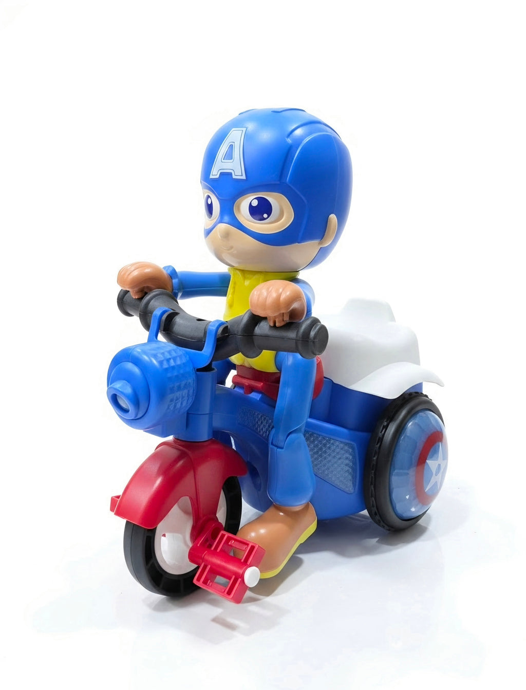 Captain America superhero stunt tricycle toy