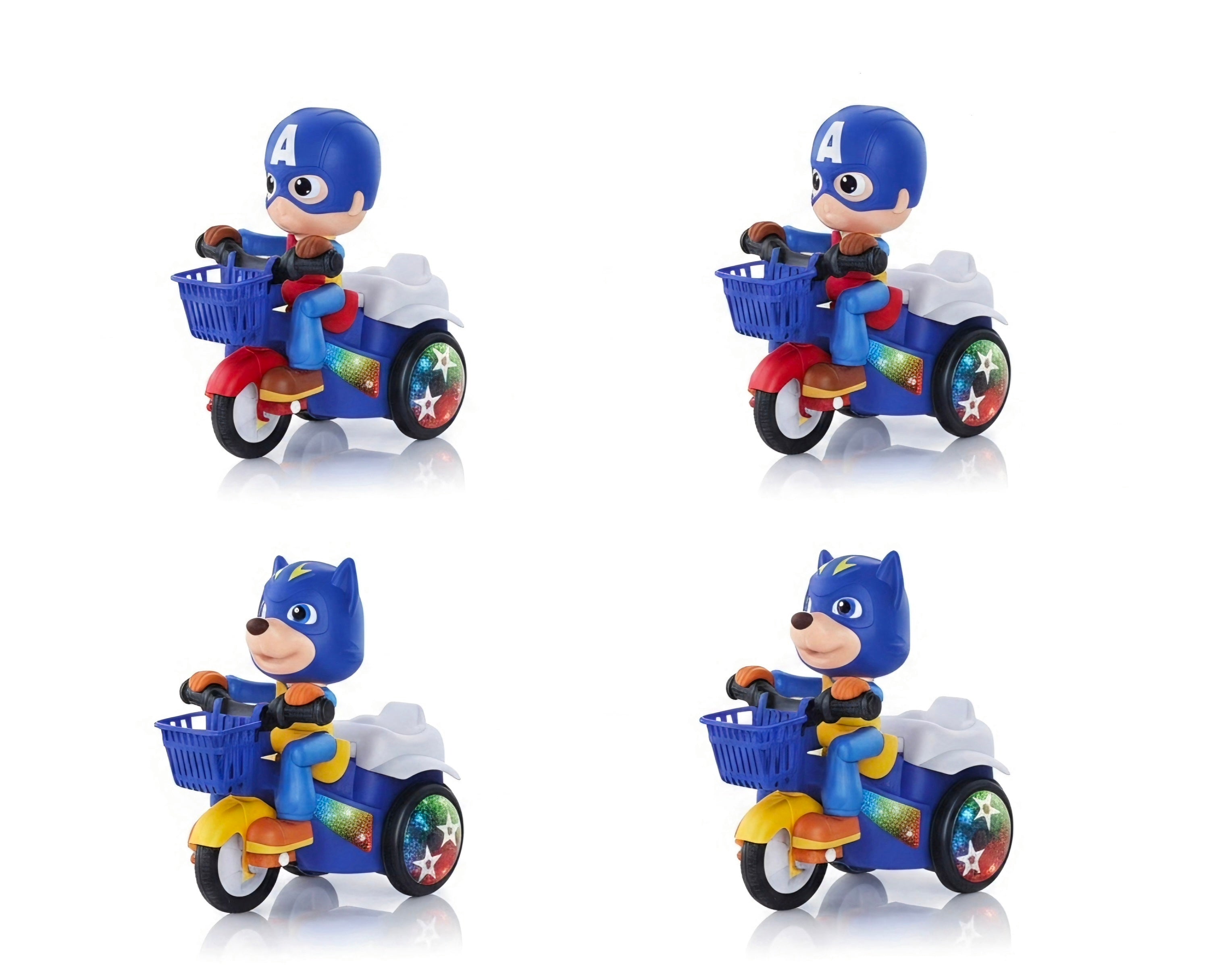 Captain America stunt tricycle detail