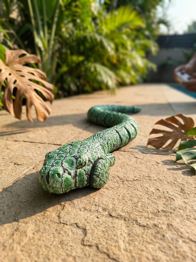 Amphibious Remote Control Python Snake Toy (2.4 GHz)