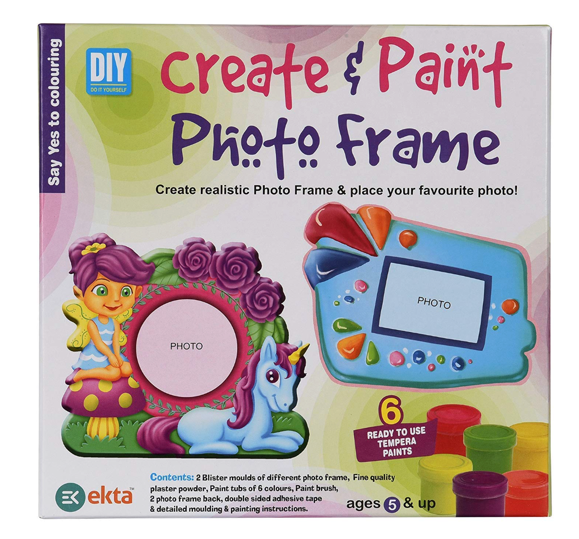 Painted photo frame example