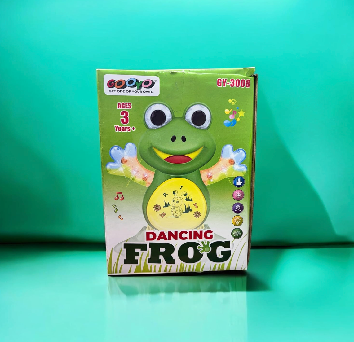 Green frog musical dancing toy