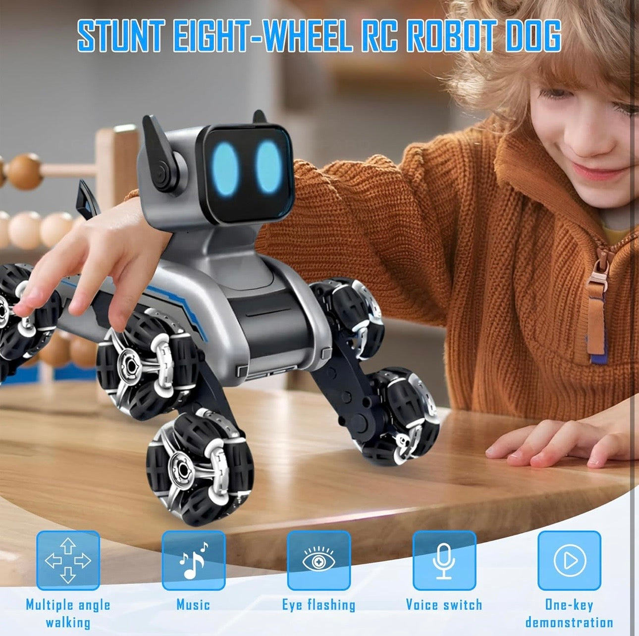 Smart gesture control RC robot dog