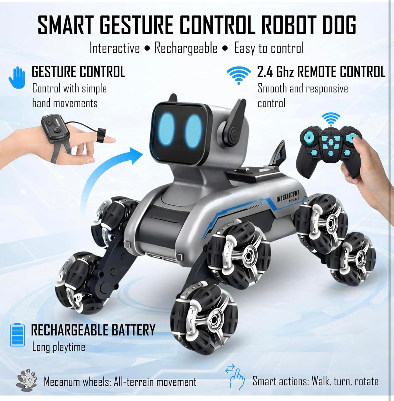 Robot dog gesture control feature