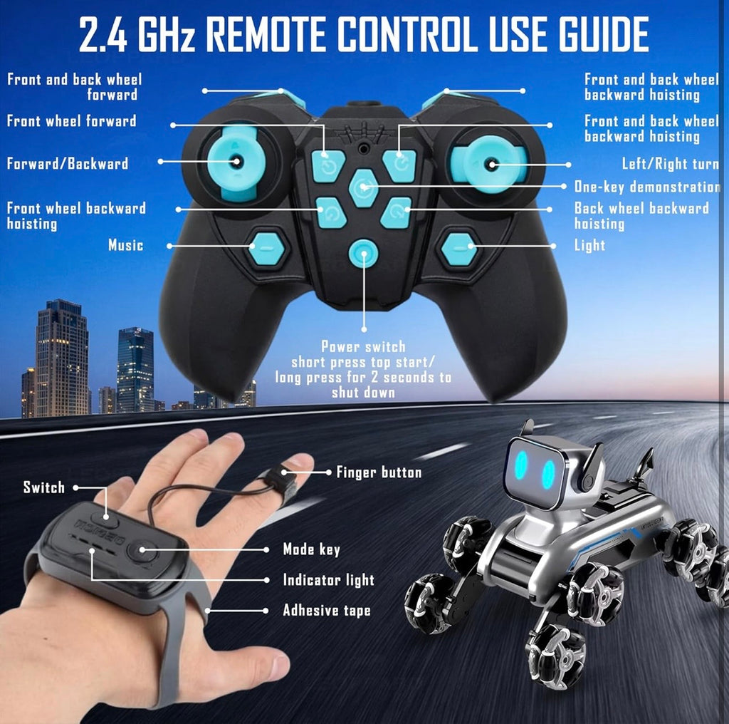Robot dog remote control guide
