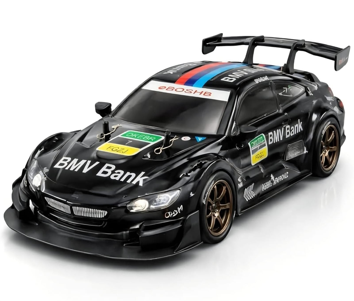 RC Drift Racing Car 1:16 Scale 4WD with LED Lights, ESP Stability Control & Extra Tires, Remote Control Car for Kids Ages 8+