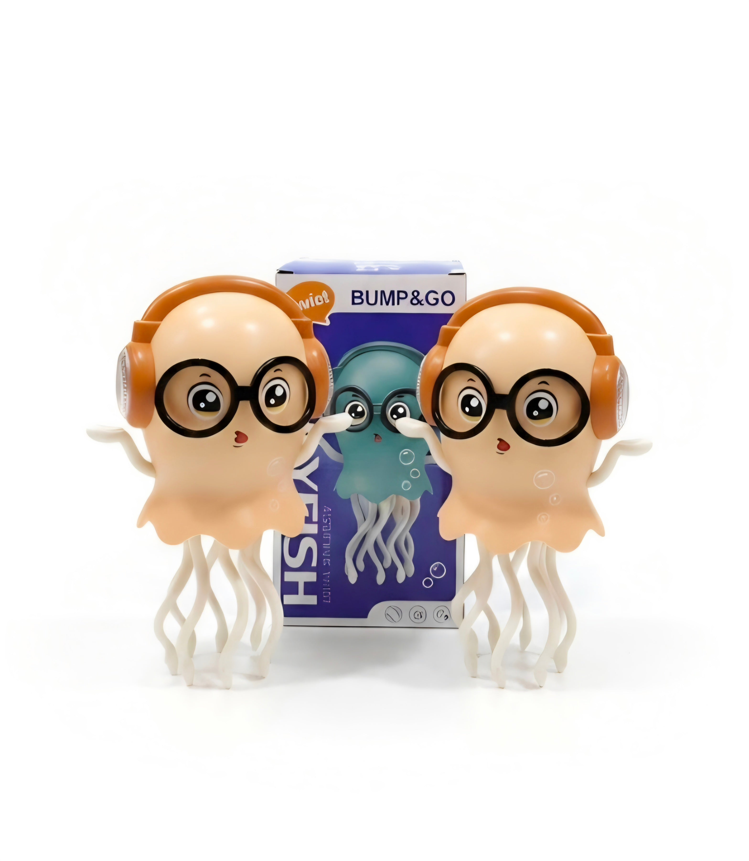Light-up jellyfish toy with tentacles