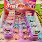 Kuromi-themed 3-in-1 spinner lip gloss retail display box