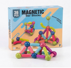 Magnetic bar blocks 36 piece set