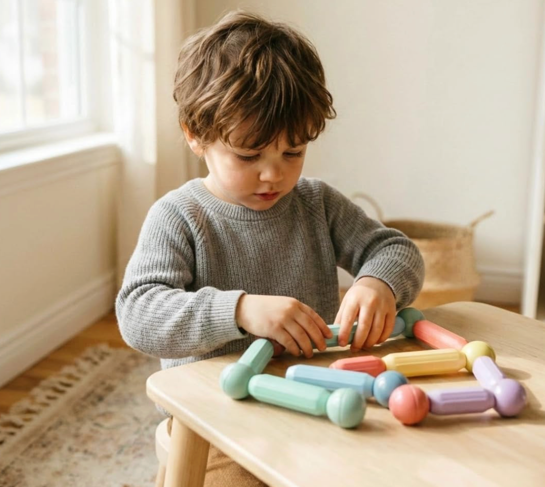 Magnetic sticks and balls builds