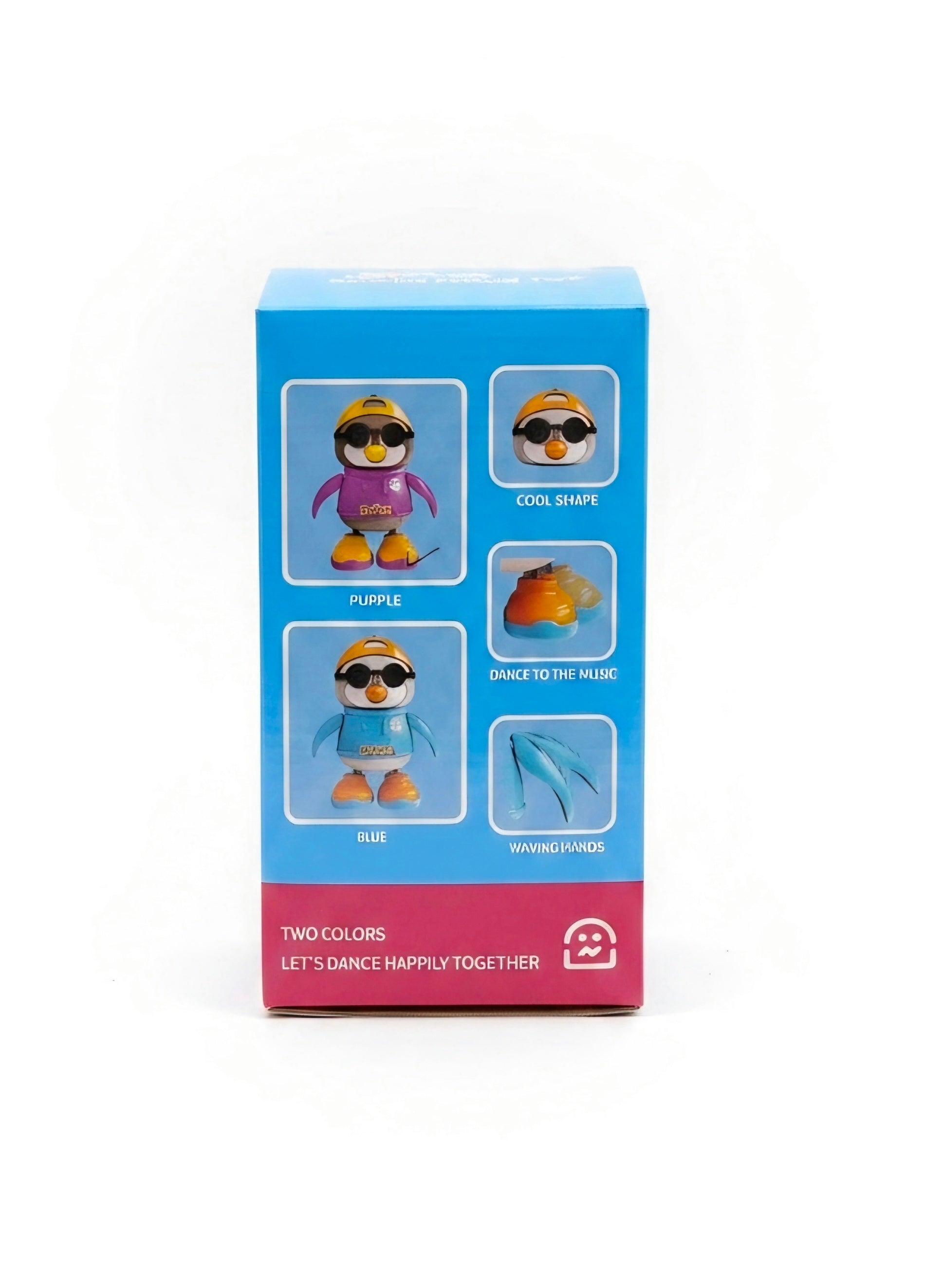Dancing Penguin toy packaging detail