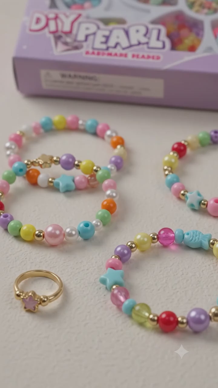 DIY Pearl & Bead Jewelry Making Kit Spark Creativity, Fine Motor Skills & Endless Fun!