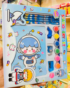 Kids stationery return gift box - astronaut design
