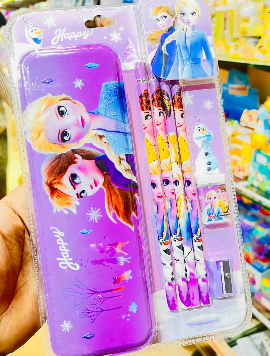 Fancy character return gift stationery set - Frozen Elsa and Anna design