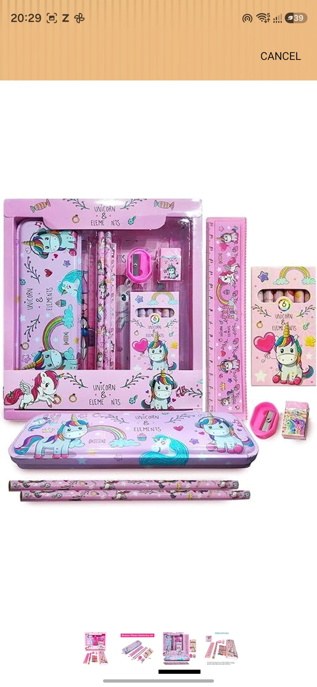 Unicorn Stationary Set