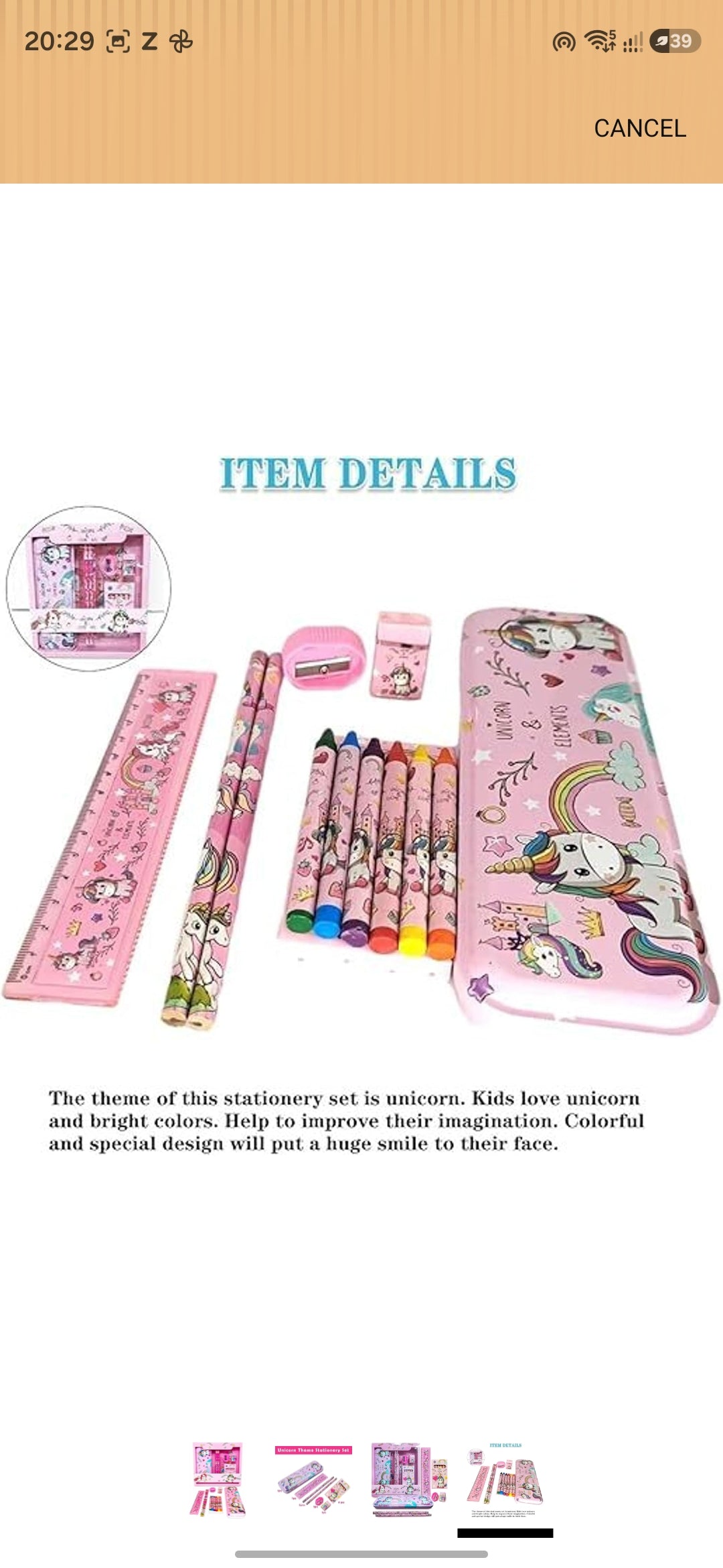 Unicorn Stationary Set