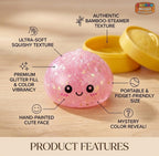 Dumpling Squishy Mystery Box | Surprise Collectible Taba Squishy for Kids & Adults | Birthday Return Gifts (1 Mystery Box)