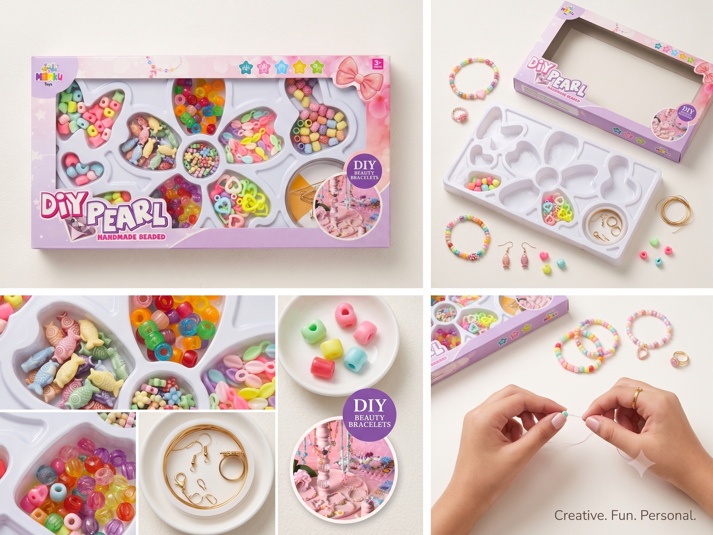 DIY Pearl & Bead Jewelry Making Kit Spark Creativity, Fine Motor Skills & Endless Fun!