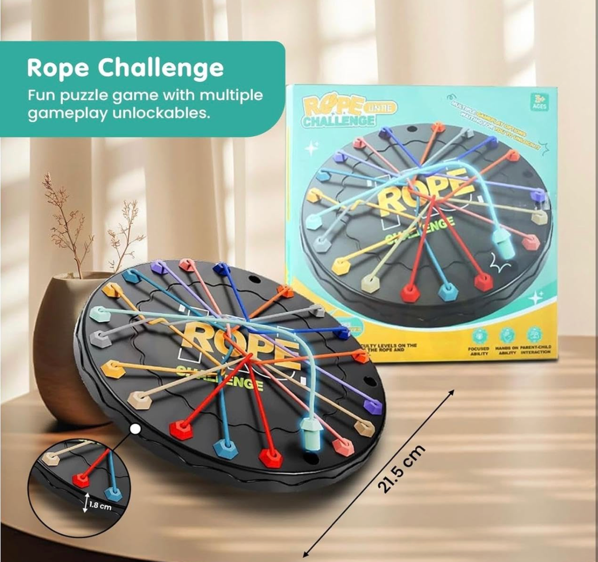 Rope challenge board dimensions