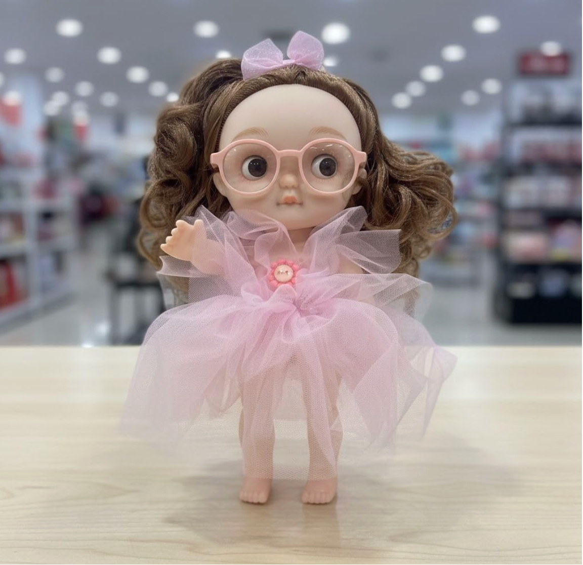 Fashion doll with tulle dress