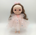 Collectible doll with glasses