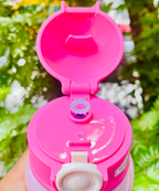Close-up of flip-top pop-up spout lid
