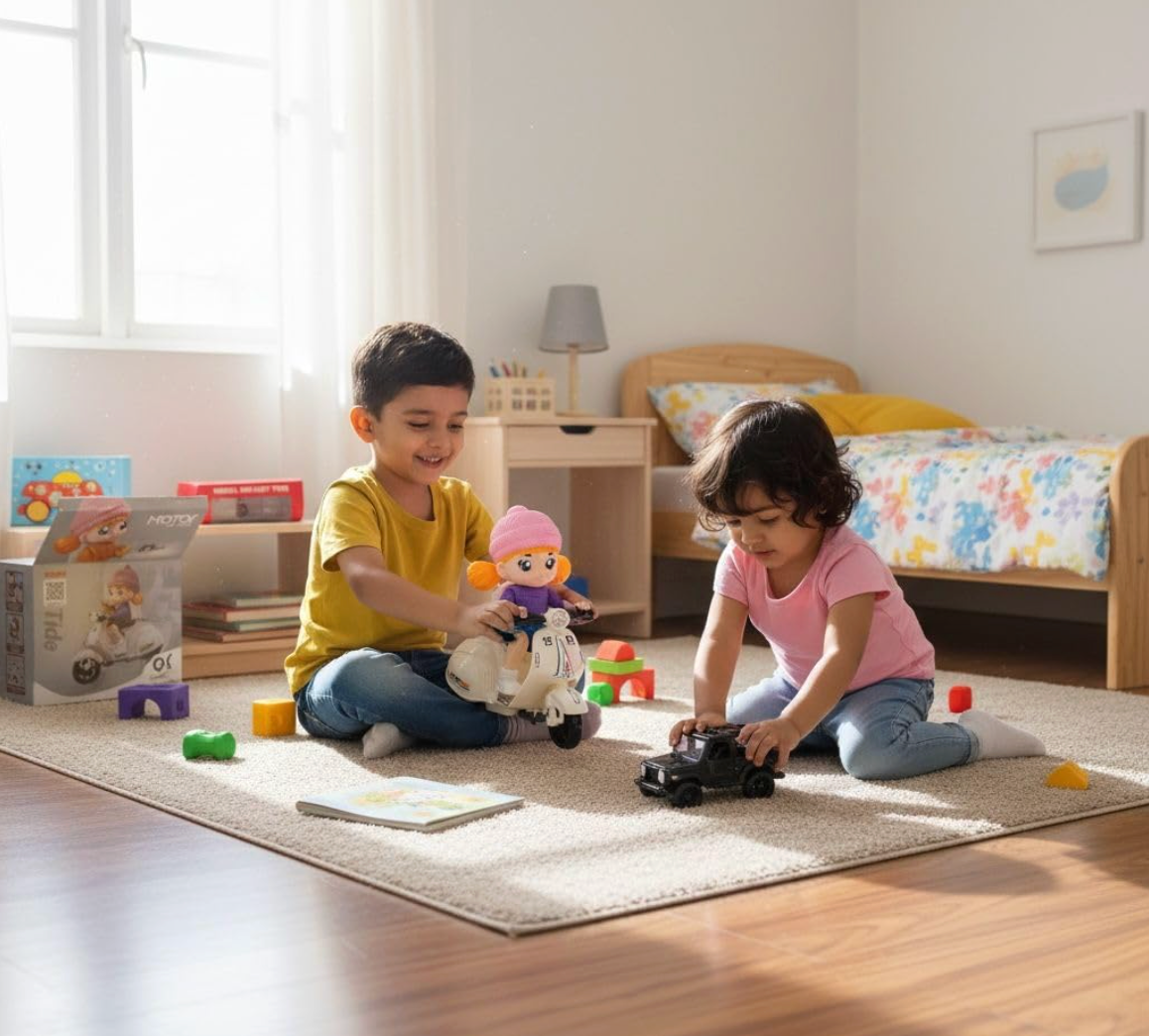 Battery operated scooter toy