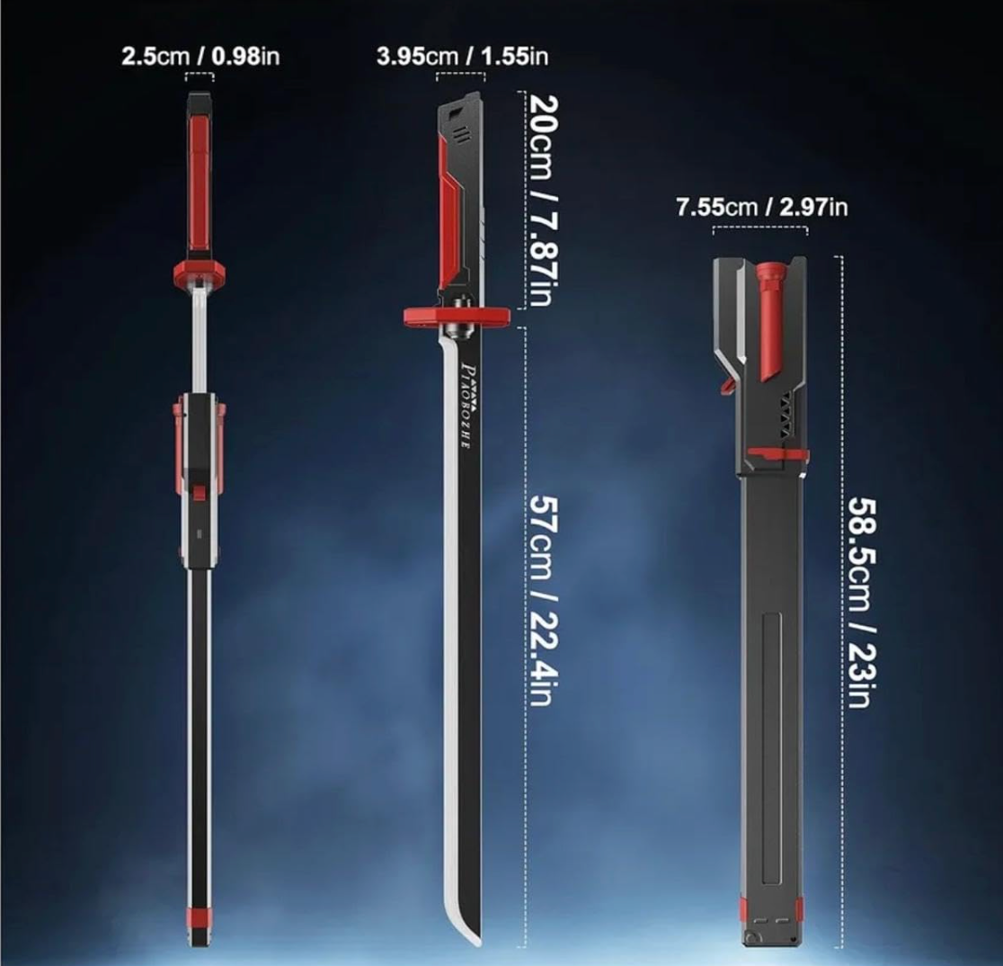 Toy sword control buttons