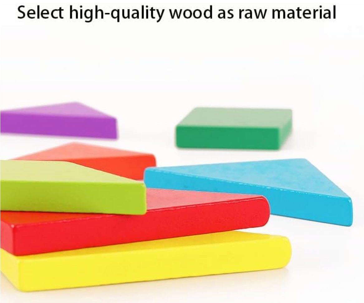 Tangram premium wooden pieces