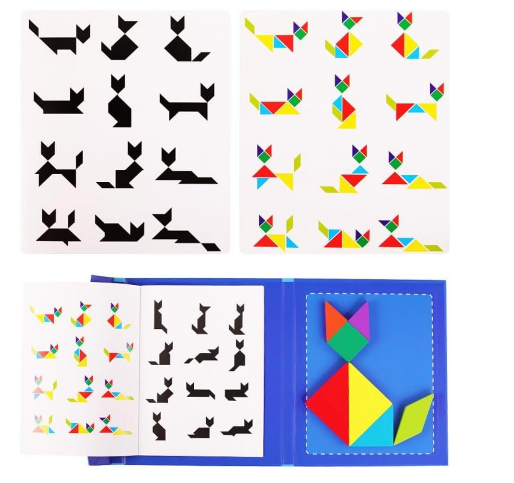 Tangram silhouette pattern challenges