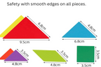 Children magnetic tangram set