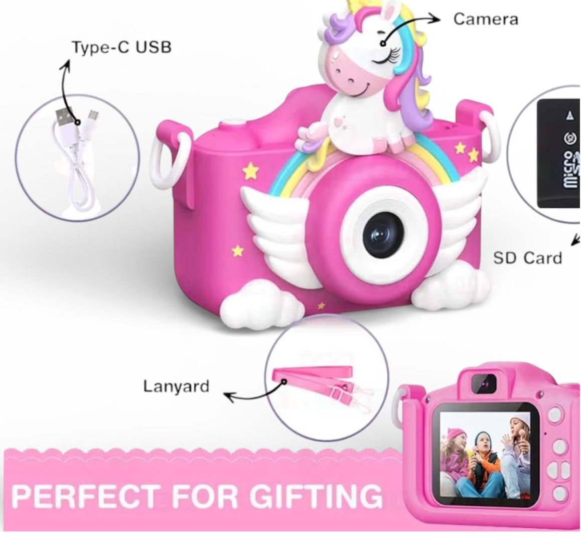 Unicorn kids camera screen